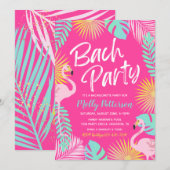 Uitnodiging Bachelorette | Bachelorette Pool (Voorkant / Achterkant)