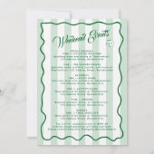 Uitnodiging Bachelorette-feest Bach-weekend Casino (Achterkant)