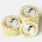 Uitnodiging Bachelorette Poker Chips (Opstapeling)