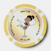 Uitnodiging Bachelorette Poker Chips (Achterkant)