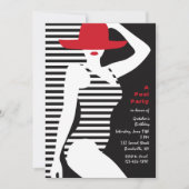 Uitnodiging badschone vrouw (Voorkant)