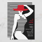 Uitnodiging badschone vrouw (Voorkant / Achterkant)