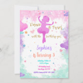 Uitnodiging Ballerina  (Voorkant)