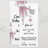 Uitnodiging Ballerina Slumber (Voorkant / Achterkant)