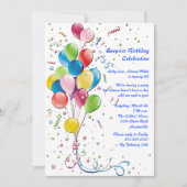 Uitnodiging Ballon Bouquet (Voorkant)