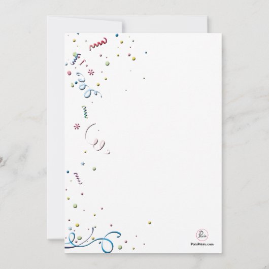 Uitnodiging Ballon Bouquet (Achterkant)