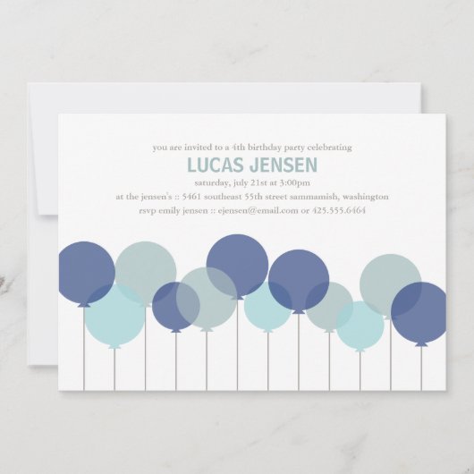 Uitnodiging Ballonnenfeest (Voorkant)