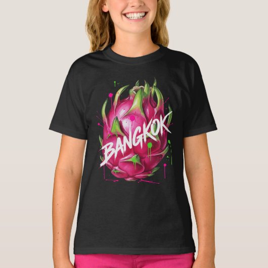Uitnodiging Bangkok, Dragon Fruit, door Natasha Us T-shirt (Voorkant)