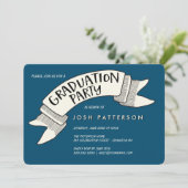 Uitnodiging Banner Celebration Graduation Party (Staand voorkant)