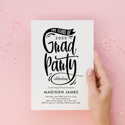 Uitnodiging Banner Graduation Party