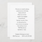 Uitnodiging - Baptisme Gold Cross (Voorkant / Achterkant)