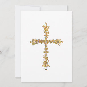 Uitnodiging - Baptisme Gold Cross