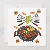 Uitnodiging Barbecue Feest Uitnodiging (Voorkant)