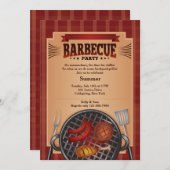 Uitnodiging barbecue Grill (Voorkant / Achterkant)