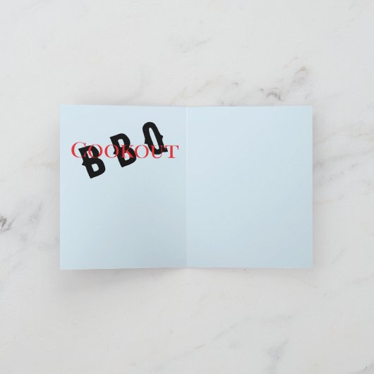 Uitnodiging: Barbecue's Dream (Binnen)