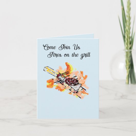 Uitnodiging :   Barbecue's Droom   (Voorkant)