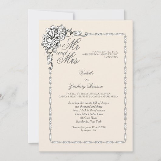 Uitnodiging Barokke Schoonheid Jubileum (Voorkant)