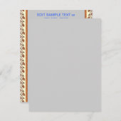 UITNODIGING BASIC 8 SIZES OP papier (Voorkant / Achterkant)