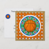 Uitnodiging Basketbalfeest (Voorkant / Achterkant)