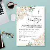 Uitnodiging Bautizo Elegante Jongens en Meisjes Do