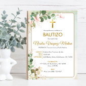 Uitnodiging Bautizo Green laat religieuze doop