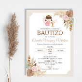 Uitnodiging Bautizo in Spaanse doop Baby Meisje