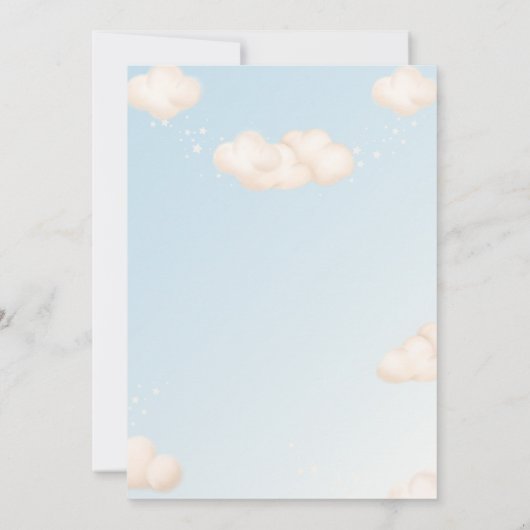 Uitnodiging Bautizo Jongen Engel Katholiek Doop (Achterkant)