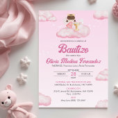 Uitnodiging Bautizo Meisje Engel Katholiek Doop