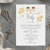 Uitnodiging Bautizo niños Doop Schattigee tweeling