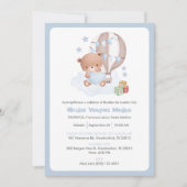 Uitnodiging Bautizo voor jongens doopsel (Voorkant)