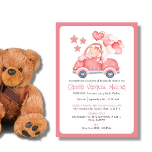 Uitnodiging Bautizo voor meisjes Katholieke doop