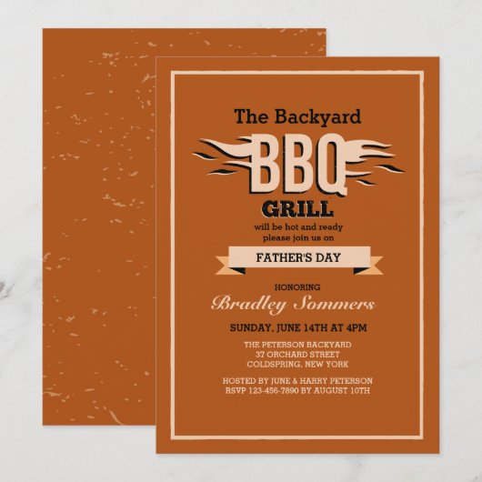 Uitnodiging BBQ (Voorkant / Achterkant)