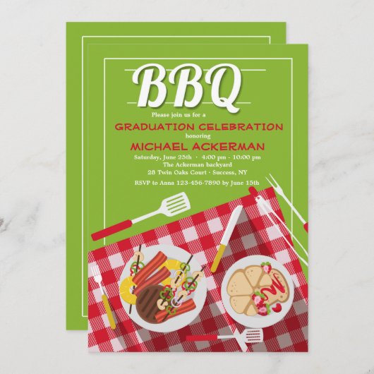 Uitnodiging BBQ (Voorkant / Achterkant)