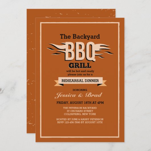 Uitnodiging BBQ (Voorkant / Achterkant)