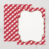 Uitnodiging BBQ Briefkaart (Voorkant / Achterkant)