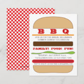 Uitnodiging BBQ Burger (Voorkant / Achterkant)