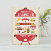 Uitnodiging BBQ-partij (Staand voorkant)