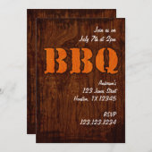 Uitnodiging BBQ-partij (Voorkant / Achterkant)