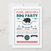 Uitnodiging BBQ-partij (Voorkant)