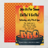 Uitnodiging BBQ-partij (Voorkant / Achterkant)