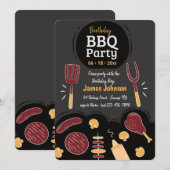 Uitnodiging BBQ-partij (Voorkant / Achterkant)