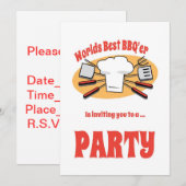 Uitnodiging BBQ-partij (Voorkant / Achterkant)