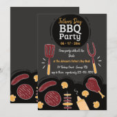 Uitnodiging BBQ-partij (Voorkant / Achterkant)