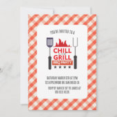 Uitnodiging BBQ-partij, formaat: 5 x 7 inch (Voorkant)
