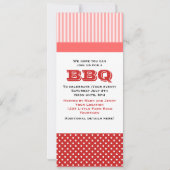 Uitnodiging BBQ - Rood en Roze Varken (Achterkant)