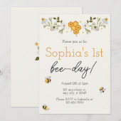 Uitnodiging "Bee Day" (Voorkant / Achterkant)