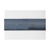 Uitnodiging Belly Band Sunset over de oceaanblauw Uitnodigingen Wikkel (Achterkant Voorbeeld)