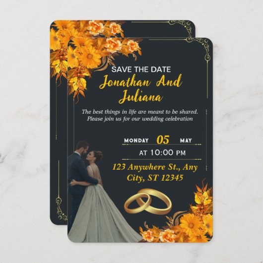 uitnodiging beschrijving (Voorkant / Achterkant)