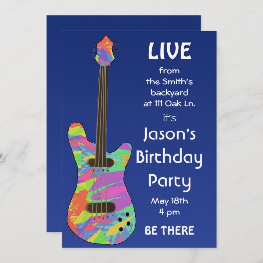 uitnodiging betreffende het Poster met terugzendi (Voorkant / Achterkant)