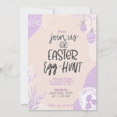 Uitnodiging bewerkbare Sjabloon voor paaseihunt (Voorkant)